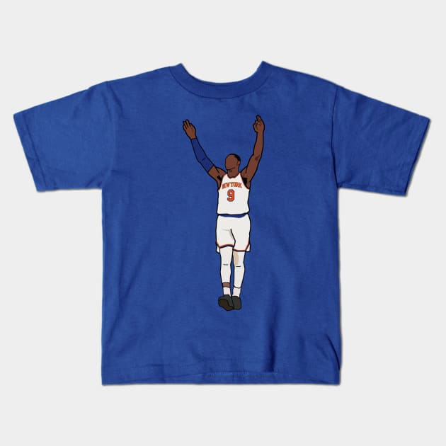 RJ Barrett New York Knicks Kids T-Shirt by xavierjfong